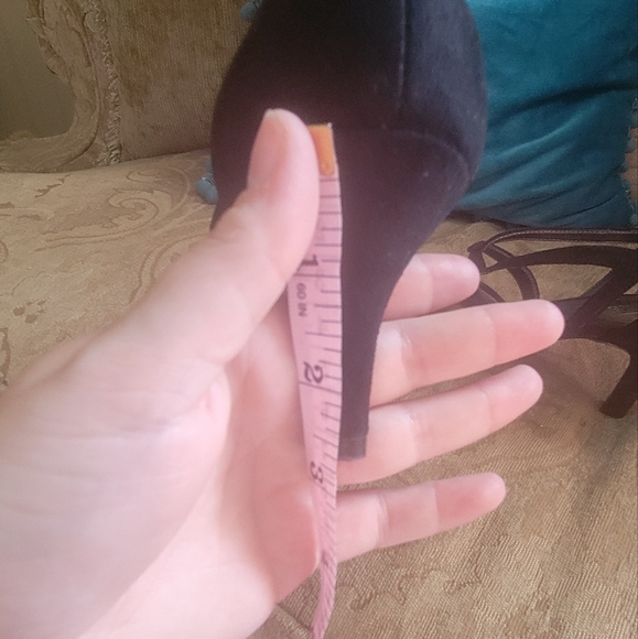 Life stride size 8 black suede like kitten heel - Picture 4 of 4